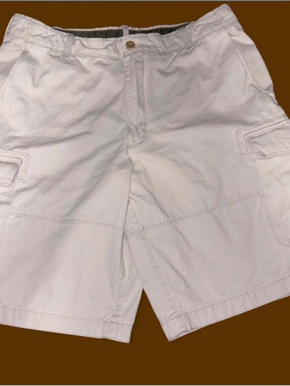 Timberland Men's White Cargo Shorts